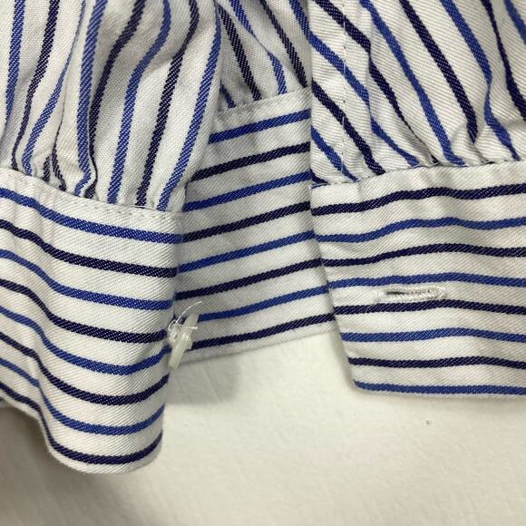NWOT MADEWELL Top S Wrap Blouse in Albury Stripe - Picture 7 of 8